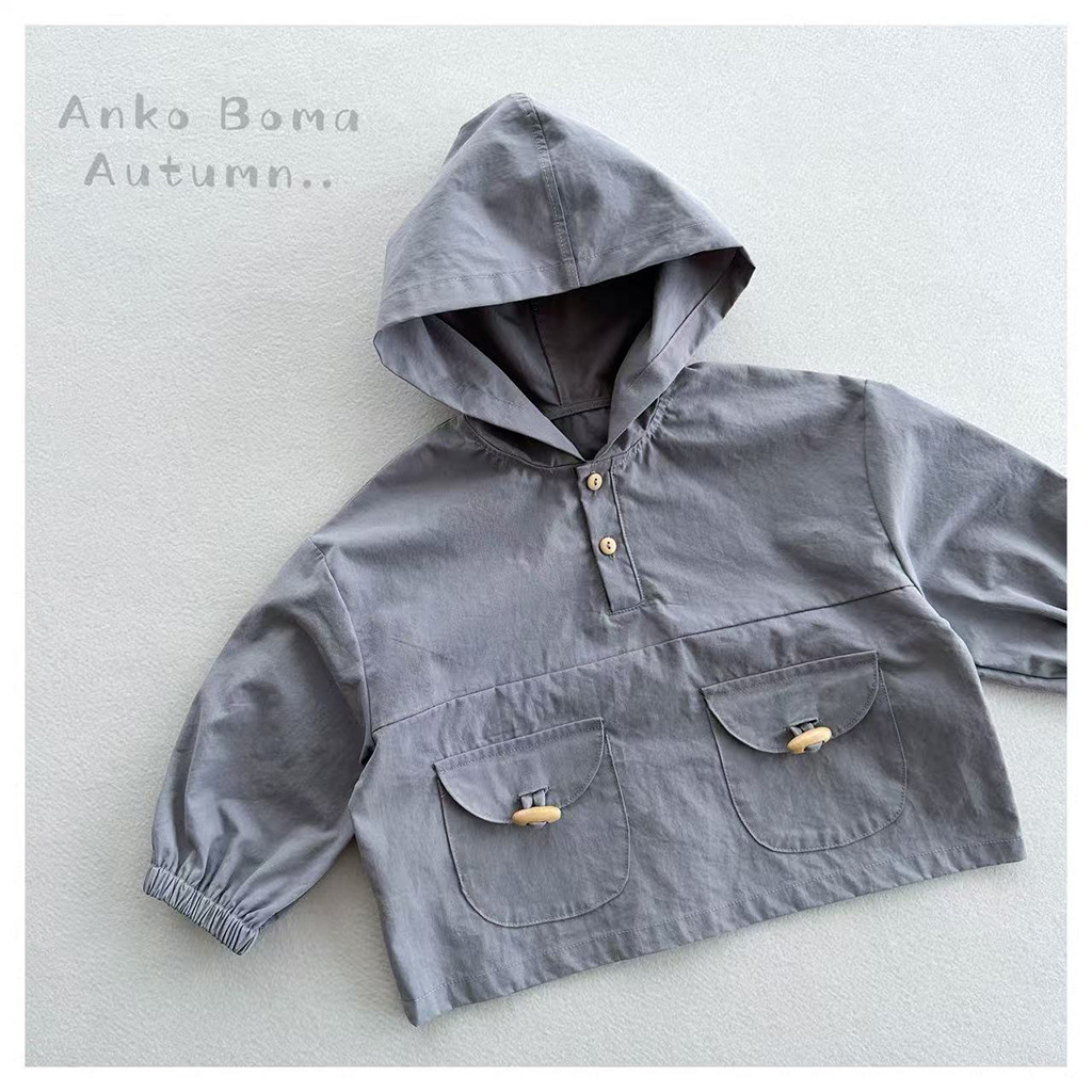 Baby Clothing Jumpers - สินค้าใหม่ประจำฤดูใบไม้ร่วง เสื้อฮู้ดเด็กผู้ชายและเด็กผู้หญิง สไตล์สดใสและหลวมๆ ลายภูเขา เสื้อผ้าเด็กทารก สไตล์นอร์ดิก