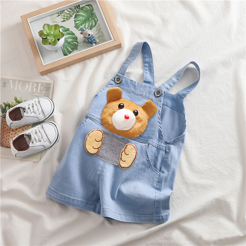 Baby Clothing Jumpers - กางเกงยีนส์ขาสั้นเด็กผู้ชายและเด็กผู้หญิงสำหรับฤดูร้อน ชุดเอี๊ยมเด็กเล็ก ชุดจั๊มสูทเด็กทารก เสื้อผ้าเด็ก กางเกงขายาว