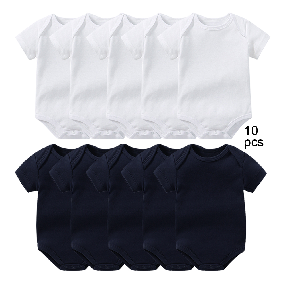 Baby Clothing Factory Shop - ชุดบอดี้สูทเด็กหนา 10 ชิ้น ชุดจั๊มสูทเด็กแรกเกิด ชุดบอดี้สูทฤดูร้อน ชุดจั๊มสูทเด็กวัยหัดเดิน