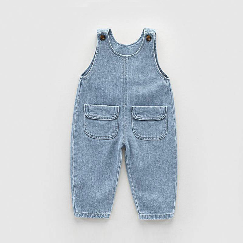 Baby Clothing Jumpers - DIIMUU เด็กวัยหัดเดินเสื้อผ้าเด็กเด็ก Overalls เด็กกางเกงยีนส์ Casual Dungarees