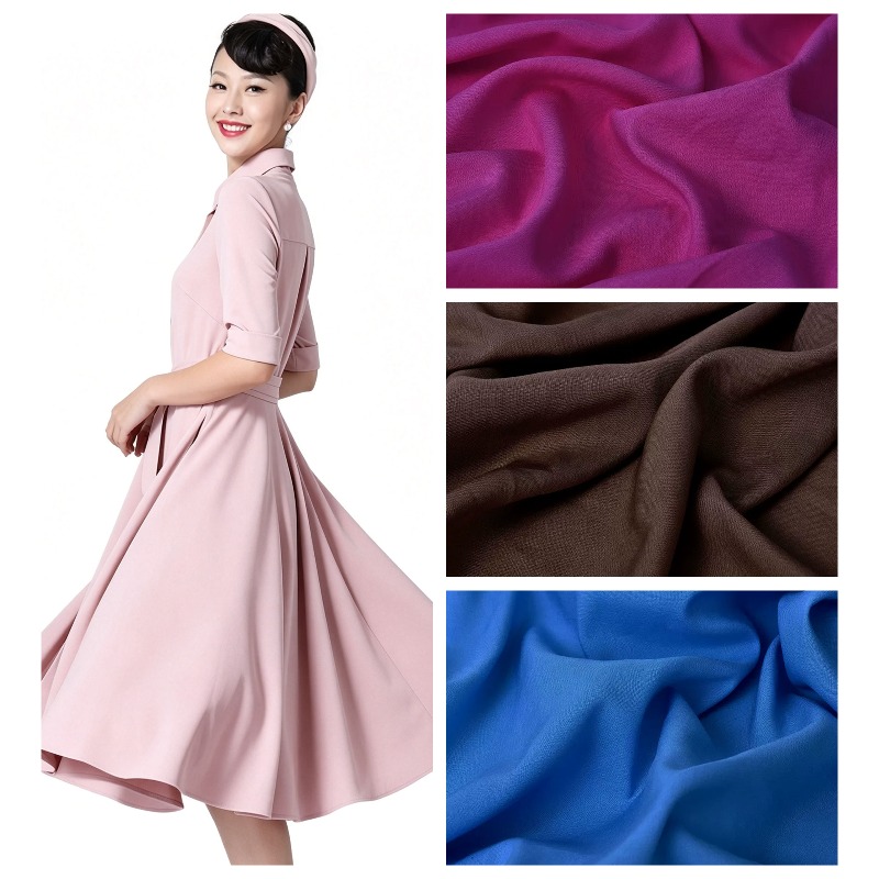 Baby Clothing Sewing - ผ้าเรยอนเนื้อบางแบบเรียบ ขายเป็นเมตร สำหรับเสื้อผ้าเด็ก ชุดนอน กระโปรง เสื้อ