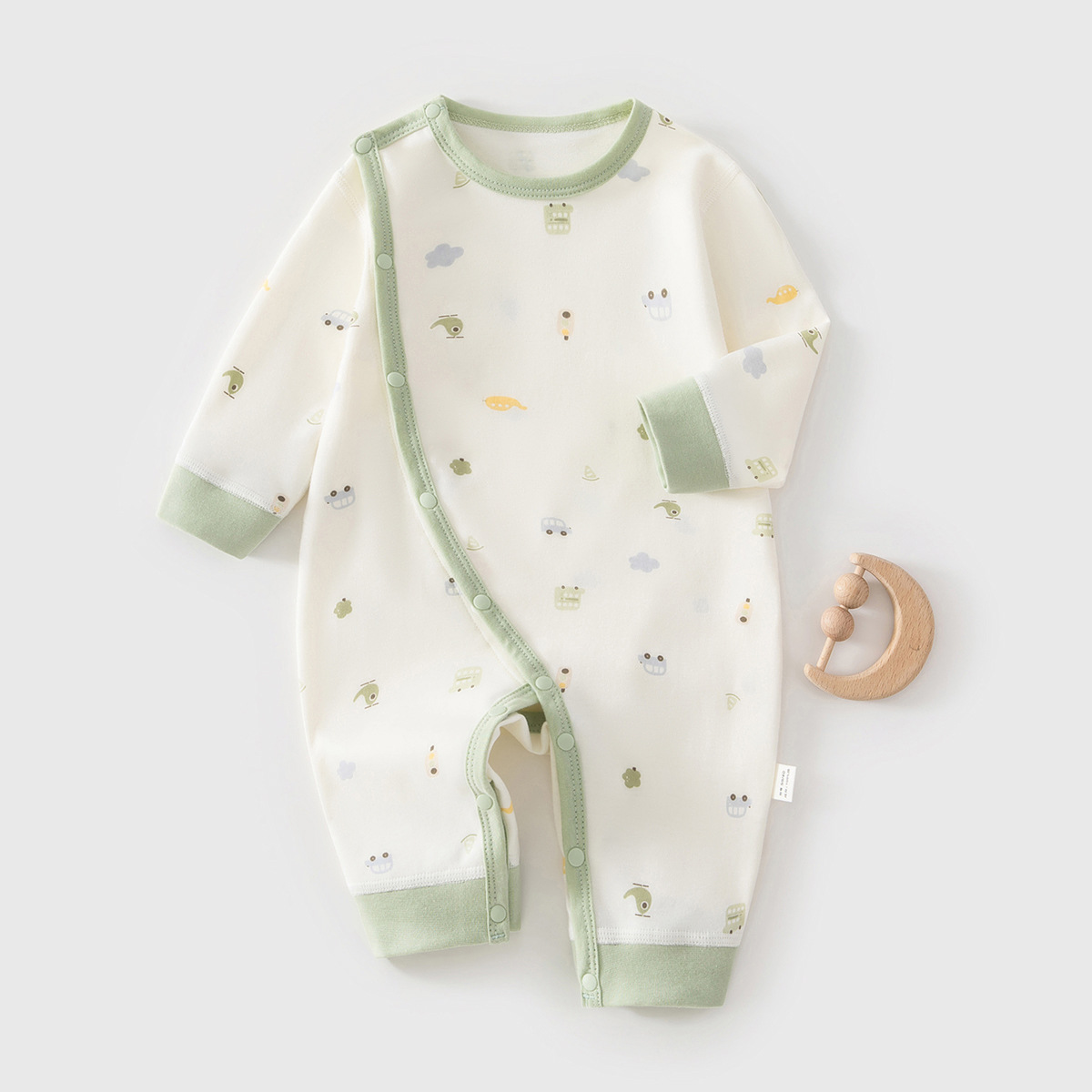 Baby Clothing Quality - AYNIGIELL 2026 ชุดจั๊มสูทพิมพ์ลายเด็กใหม่ ผ้าฝ้ายแท้คุณภาพสูง ระบายอากาศได้ดี ชุดจั๊มสูท