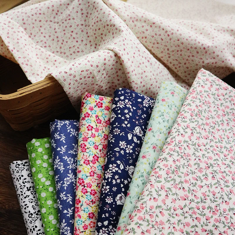 Baby Clothing Organic Cotton - ผ้าฝ้ายพิมพ์ผ้า Idyllic ดอกไม้เล็กๆเสื้อผ้าเด็กชุดนอน DIY แฟชั่นสําหรับเย็บผ้าวัสดุโดยเมตร