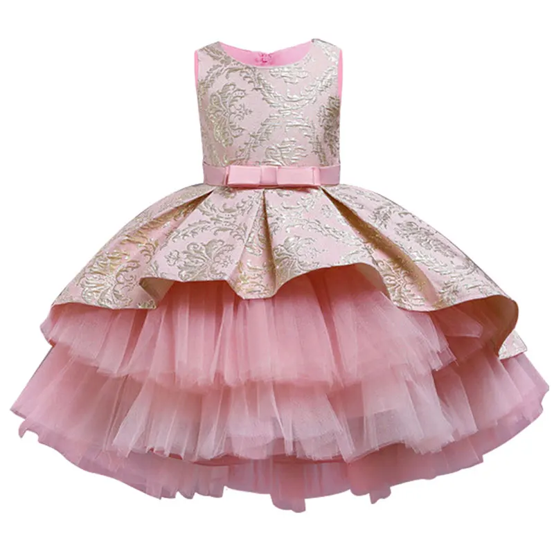 Baby Clothing Layers - ชุดเดรสเจ้าหญิงปักลายวินเทจสำหรับเด็กผู้หญิง สำหรับงานปาร์ตี้และการแสดง เสื้อผ้าเด็กสวยหรู อายุ 1-8 ปี