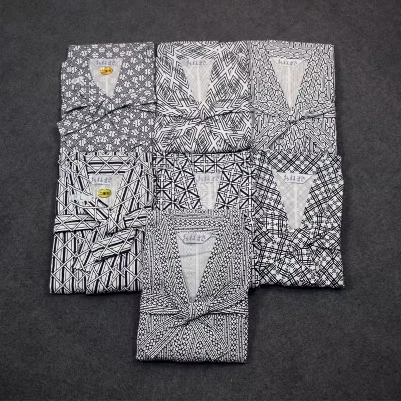 Baby Clothing Layers - ผู้หญิงผู้ชายญี่ปุ่นที่กําหนดเอง Nightgown เสื้อคลุมอาบน้ําผ้าฝ้ายเหงื่อนึ่งเสื้อผ้าผ้าพันคอยาวนุ่ม Double-Layer