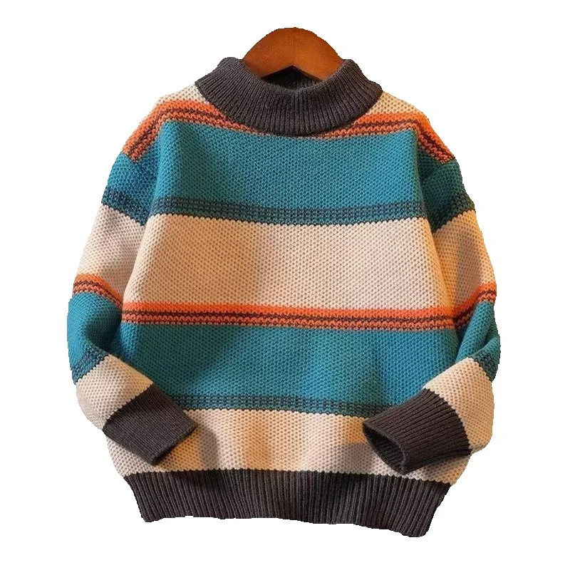 Baby Clothing Jumpers - ชายถักเสื้อกันหนาวฤดูหนาวใหม่เด็กลายจัมเปอร์เด็กหลวมแฟชั่นเสื้อเด็กเสื้อผ้า 2-12 ปี