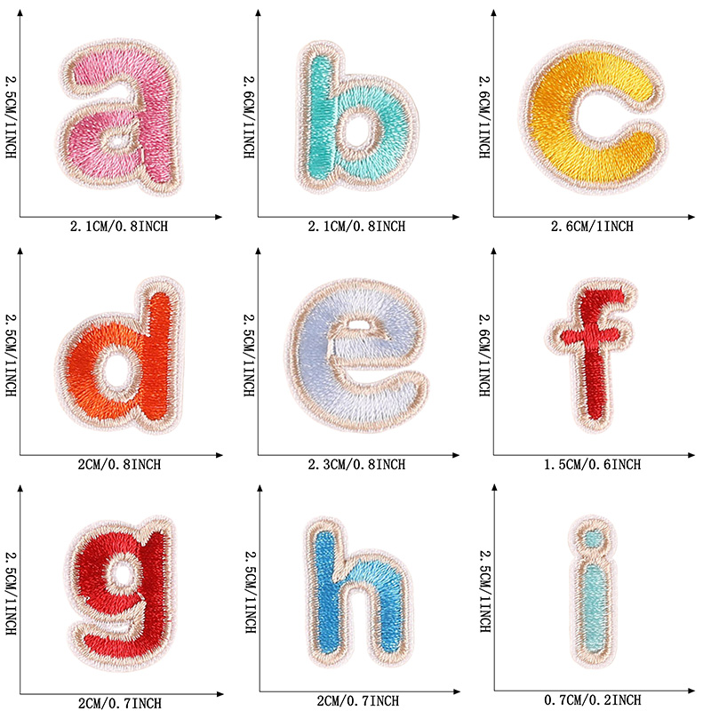 ผ้าปักลายตัวอักษร26ชิ้น/ล็อตสำ - Baby Clothing Sewing บทวิจารณ์และราคา