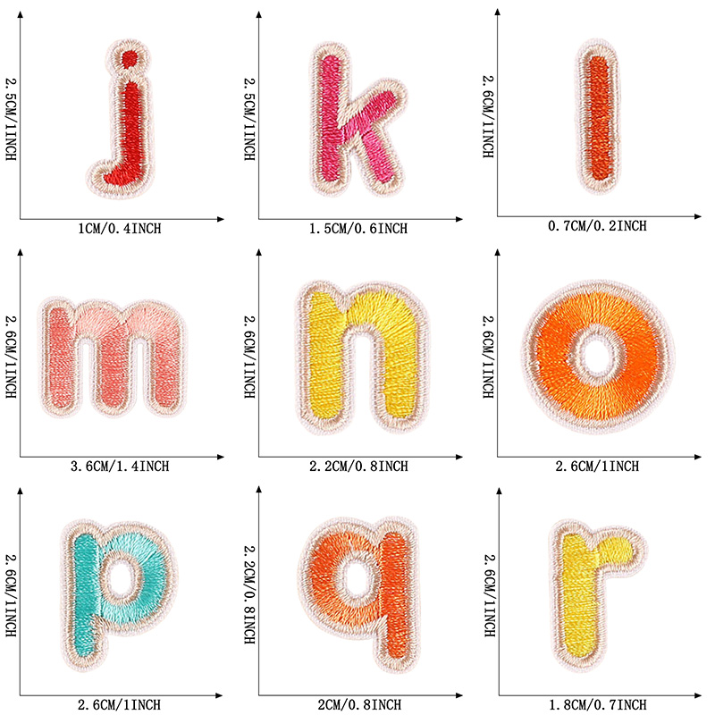 ผ้าปักลายตัวอักษร26ชิ้น/ล็อตสำ - Baby Clothing Sewing บทวิจารณ์และราคา