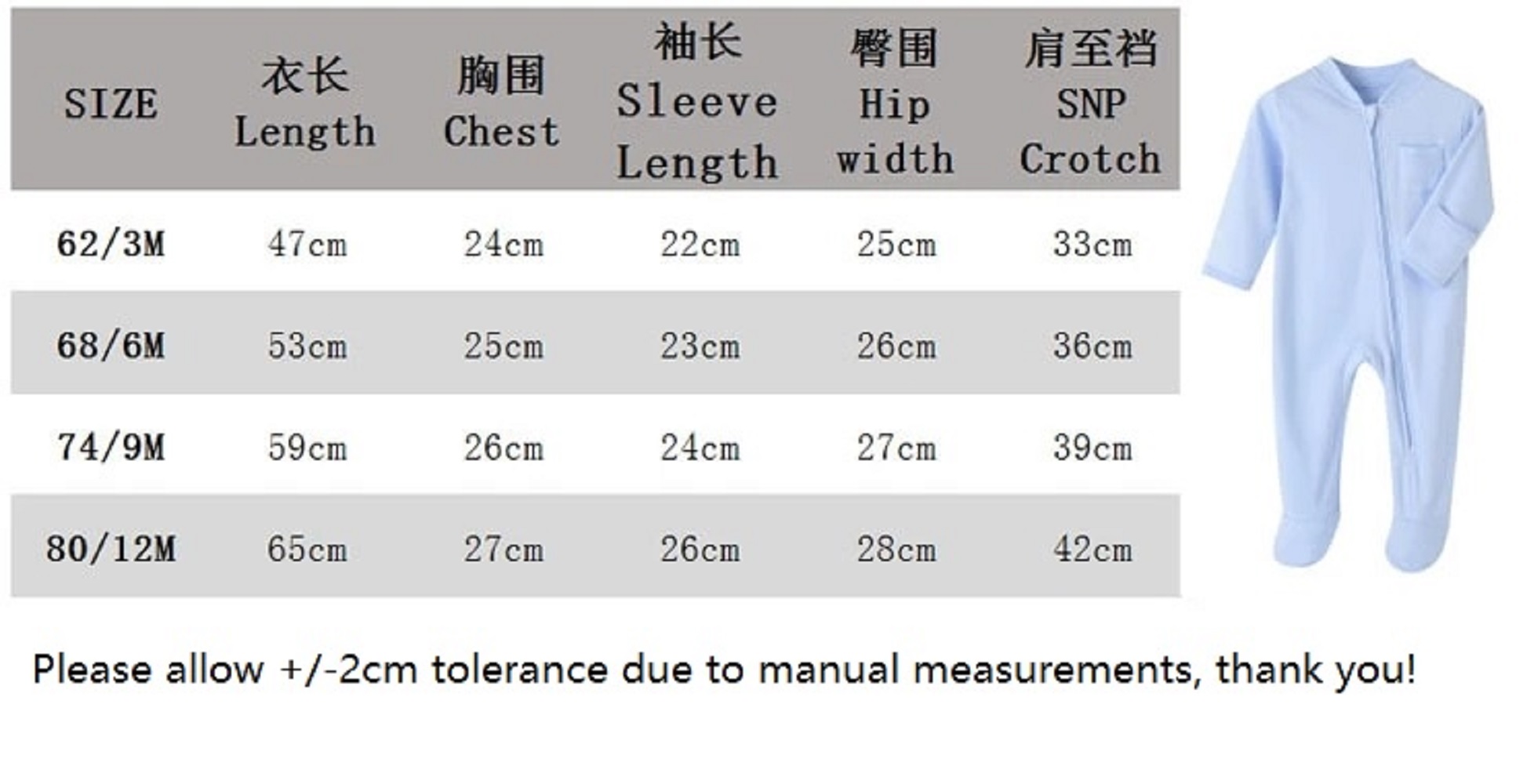 2 ชิ้นผ้าฝ้าย 100% เด็กทารกRom - Baby Clothing Factory Shop บทวิจารณ์และราคา