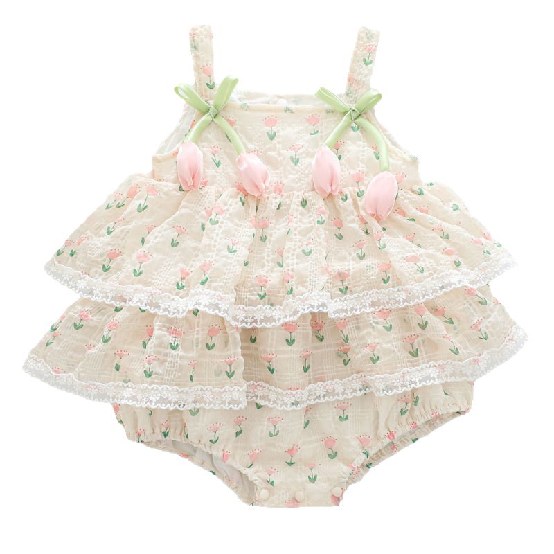ชุดบอดี้สูทเด็กผู้หญิงลายดอกไม - Baby Clothing Online บทวิจารณ์และราคา