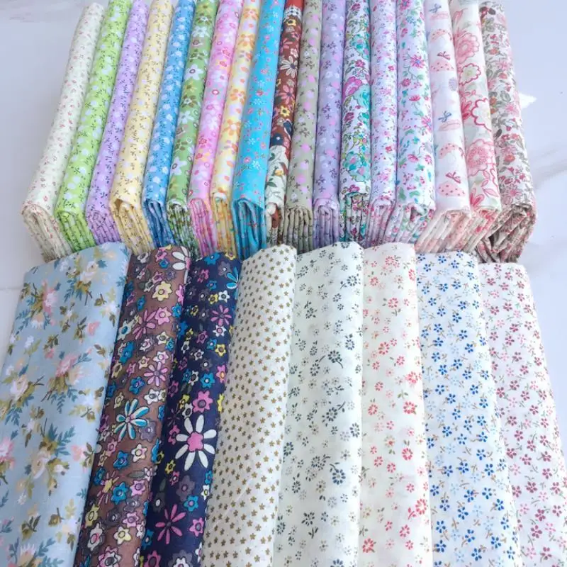 ผ้าฝ้ายแท้ลายดอกไม้สไตล์ชนบทสำ - Baby Clothing Sewing บทวิจารณ์และราคา