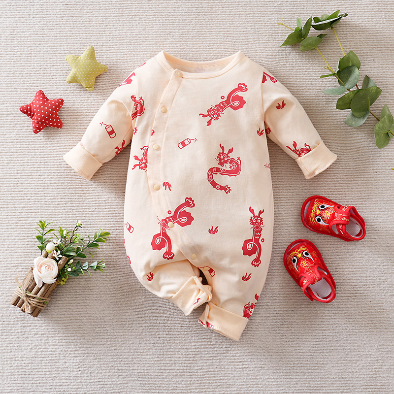 จั๊มสูทเด็กสไตล์จีนพร้อมเสื้อผ - Baby Clothing Made In Usa บทวิจารณ์และราคา