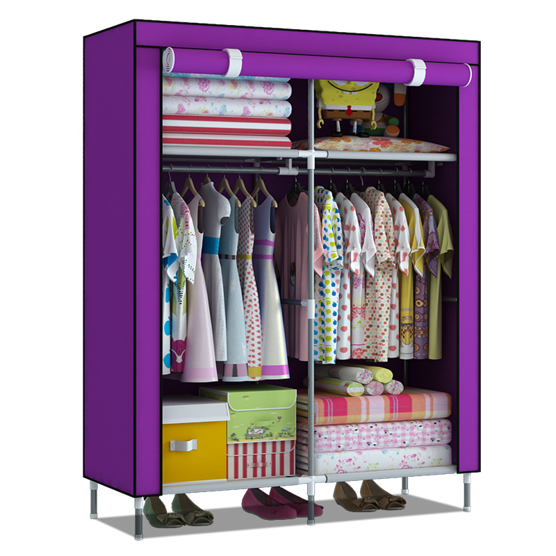 ตู้ผ้าหนาแบบเรียบง่ายท่อเหล็กไ - Baby Clothing Rental บทวิจารณ์และราคา