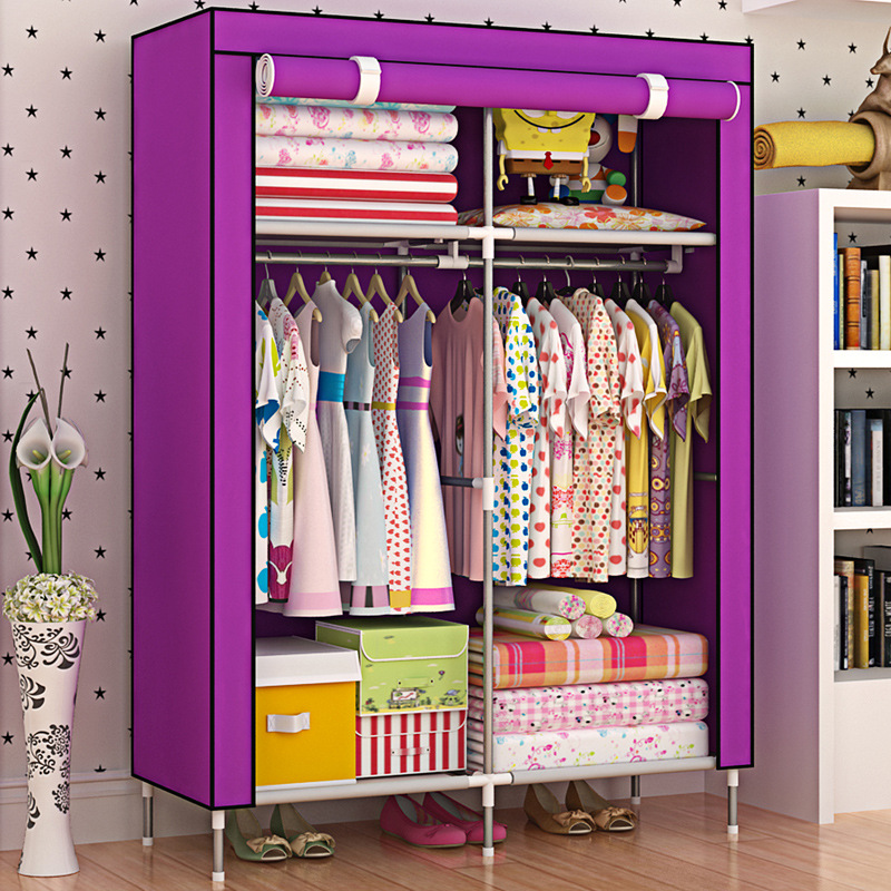 ตู้ผ้าหนาแบบเรียบง่ายท่อเหล็กไ - Baby Clothing Rental บทวิจารณ์และราคา