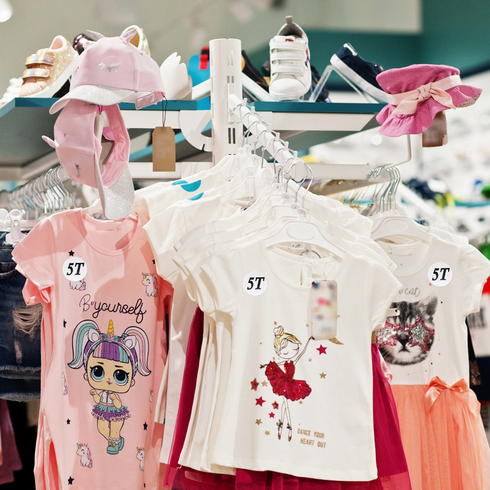 สติกเกอร์ติดเสื้อผ้าแบบม้วน 2  - Baby Clothing Factory Shop บทวิจารณ์และราคา