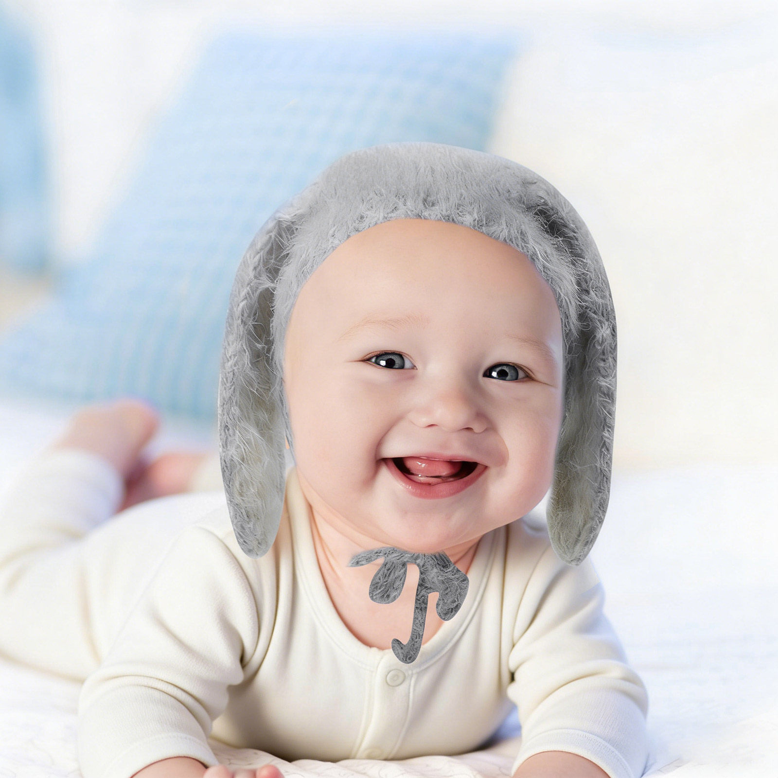 หมวกไหมพรมหูกระต่ายสำหรับเด็กแ - Baby Hat Beanie บทวิจารณ์และราคา