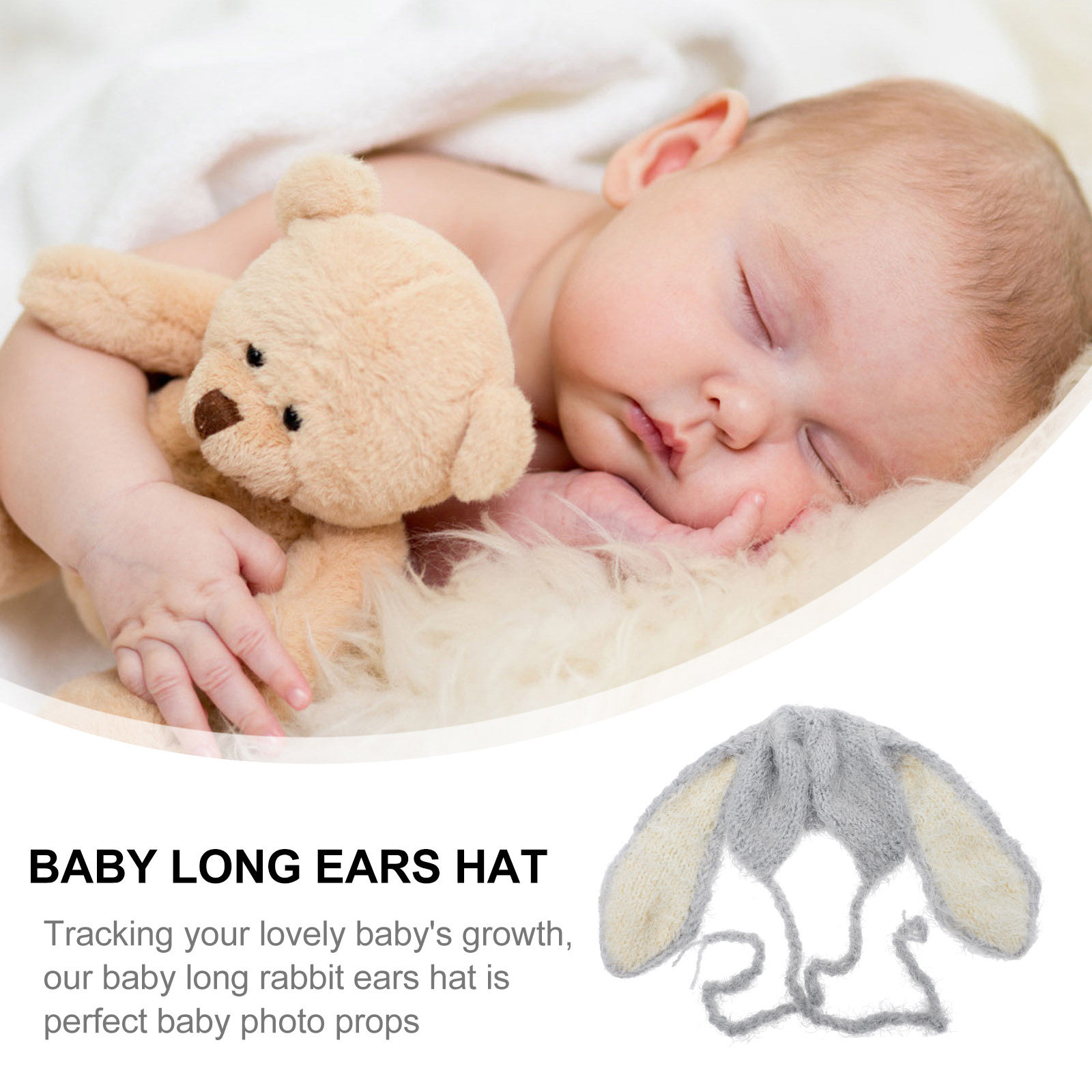 หมวกไหมพรมหูกระต่ายสำหรับเด็กแ - Baby Hat Beanie บทวิจารณ์และราคา