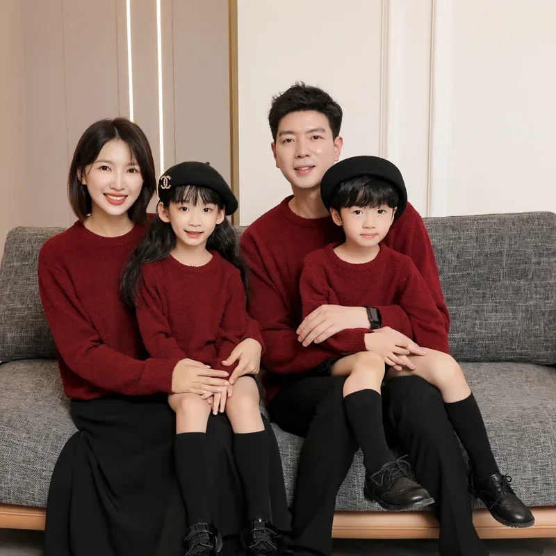 ผู้ปกครองและเด็กถักจัมเปอร์เสื - Baby Clothing Jumpers บทวิจารณ์และราคา