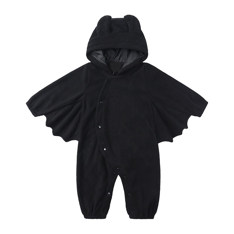 ขนแกะอุ่นเด็กฮาโลวีนค้างคาวแวม - Baby Clothing Factory Shop บทวิจารณ์และราคา