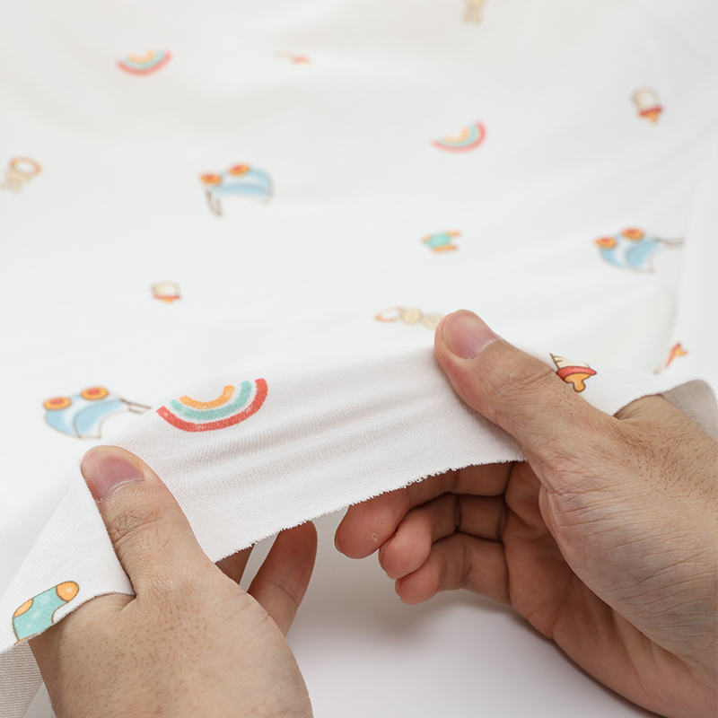 ผ้าฝ้ายแท้ยืดหยุ่นหนาพิมพ์ลายผ - Baby Clothing Sewing บทวิจารณ์และราคา
