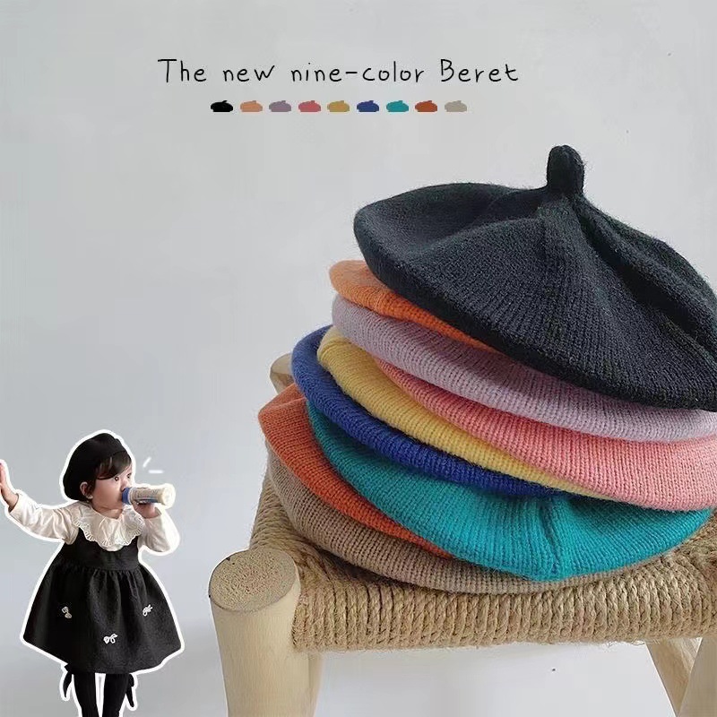 หมวกเบเร่ต์เด็กถักไหมพรมแบบใหม - Baby Hat Beanie บทวิจารณ์และราคา