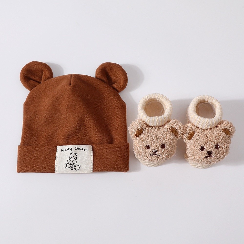 ชุดหมวกและถุงเท้าเด็กน่ารัก 2  - Baby Hat Beanie บทวิจารณ์และราคา
