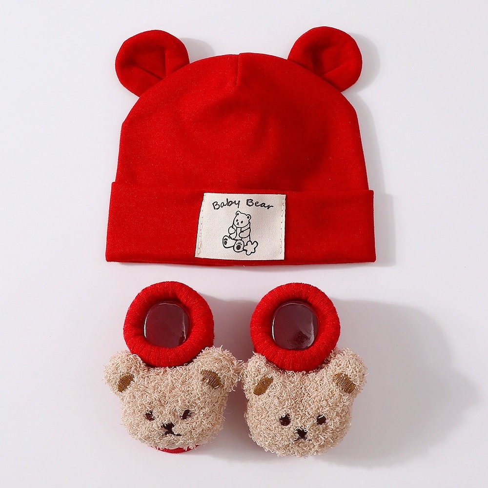 ชุดหมวกและถุงเท้าเด็กน่ารัก 2  - Baby Hat Beanie บทวิจารณ์และราคา