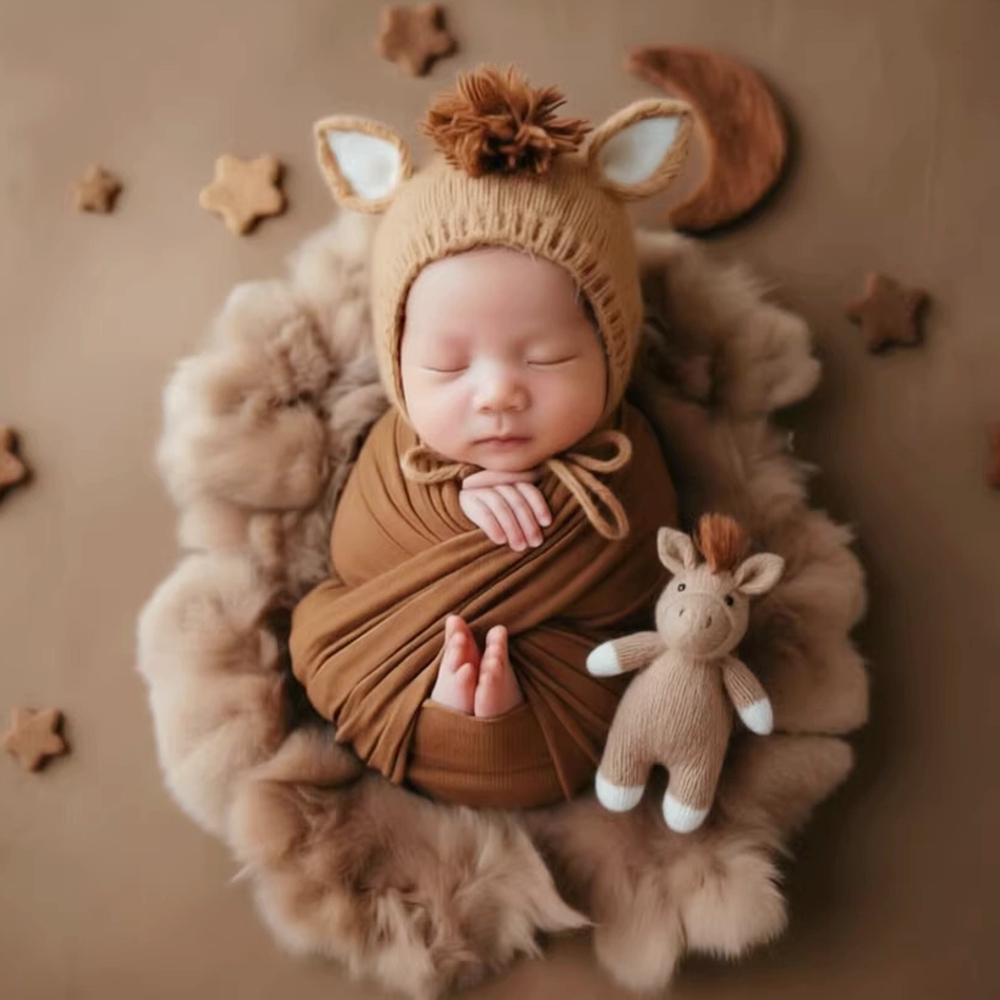 หมวกไหมพรมรูปม้าพร้อมตุ๊กตา อุ - Baby Hat Beanie บทวิจารณ์และราคา