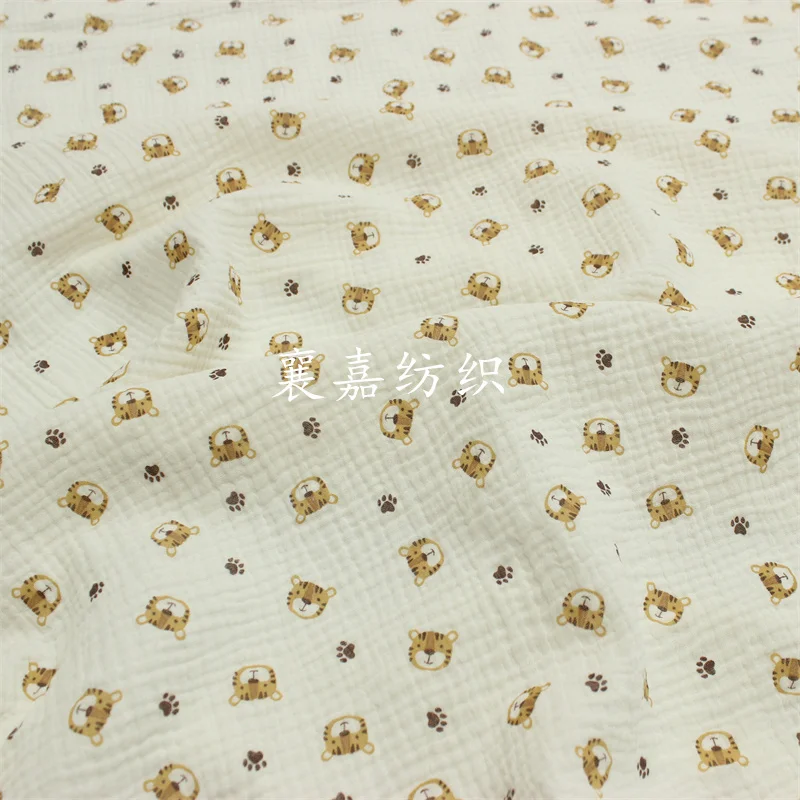 100X135 ซม.ผ้าฝ้าย Crepe Tiger - Baby Clothing Organic Cotton บทวิจารณ์และราคา