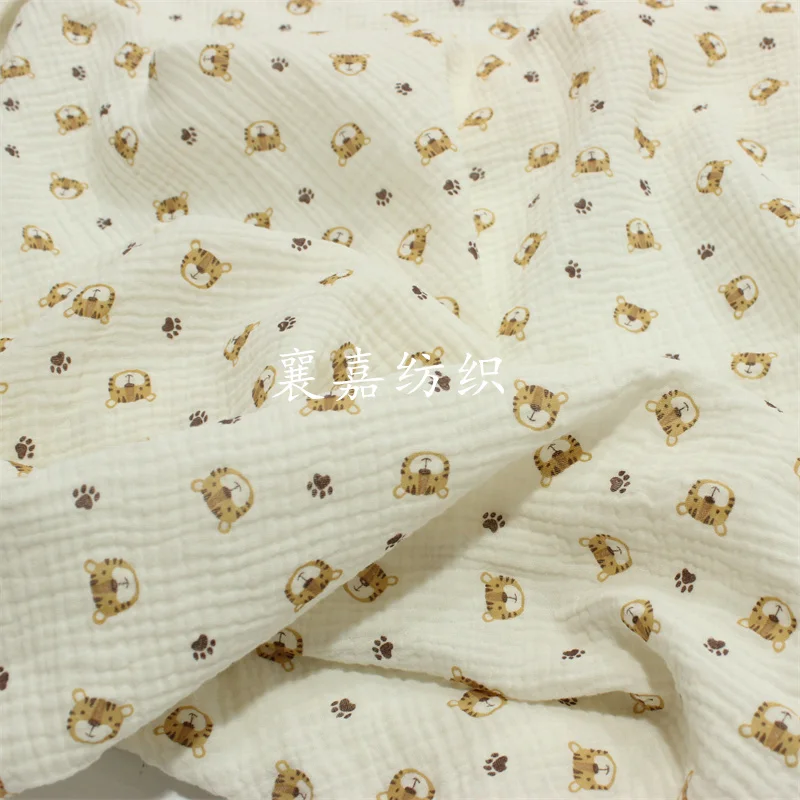 100X135 ซม.ผ้าฝ้าย Crepe Tiger - Baby Clothing Organic Cotton บทวิจารณ์และราคา